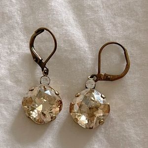 Gold drop earrings